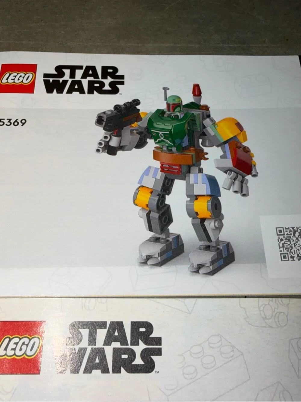Lego Star Wars‎ Instruction Booklets - White, Red, Blue, Green, Yellow, Black